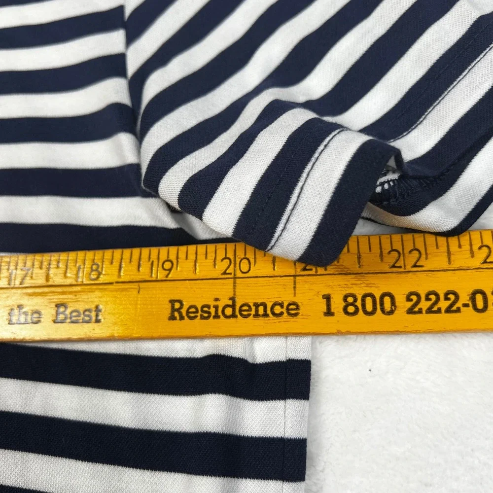 Ralph Lauren Pro Fit Mens Navy White Striped Golf Polo Shirt New Albany Large